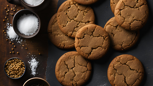 Peppercorn Sea Salted Molasses Cookies: A Spicy-Sweet Holiday Treat