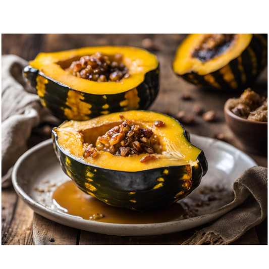 Roasted Acorn Squash with Brown Sugar and Butter